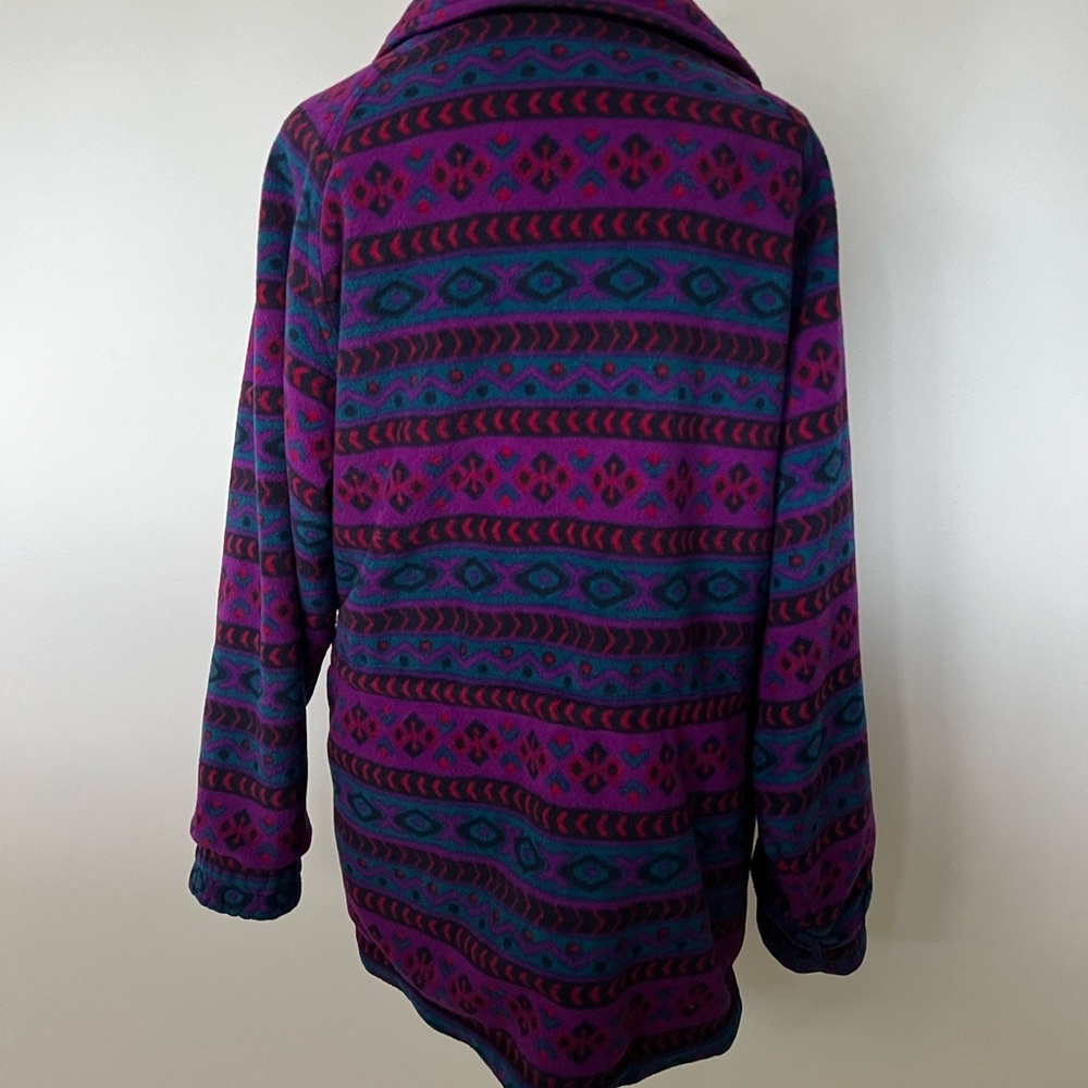 Vintage Head Skiwear Fleece Jacket – Bold Retro Print - Picture 2 of 10